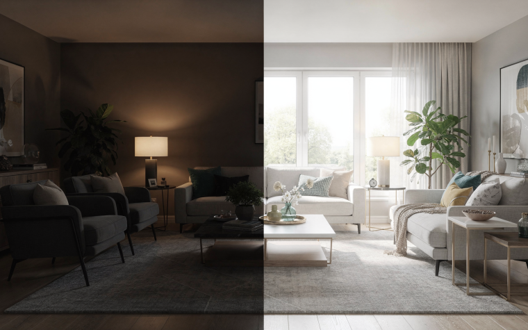 Before and After: How Light and Staging Changed a Listing Gallery