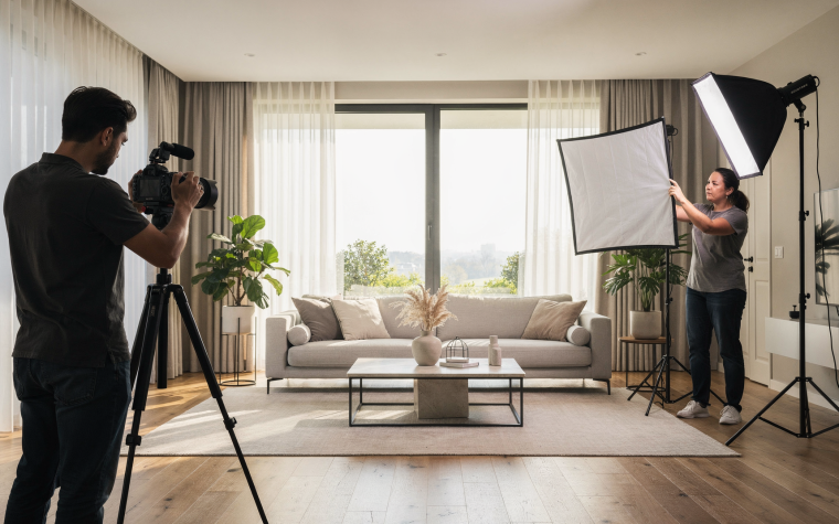 Behind the Scenes of a Residential Property Photo Shoot